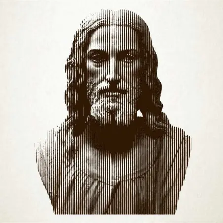 Retrato en vinilo de Jesus de Nazaret