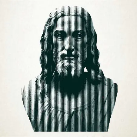 Retrato en vinilo de Jesus de Nazaret