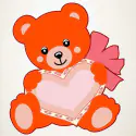 Oso y corazon