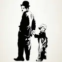 Chaplin y chico