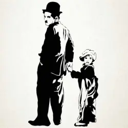 Chaplin y chico
